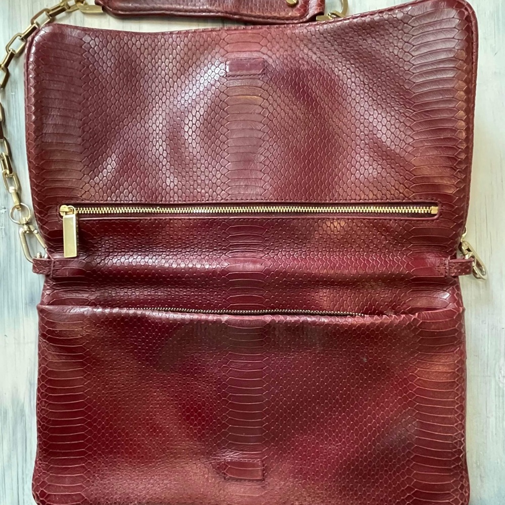 Tory Burch Reva Python Clutch - image 2